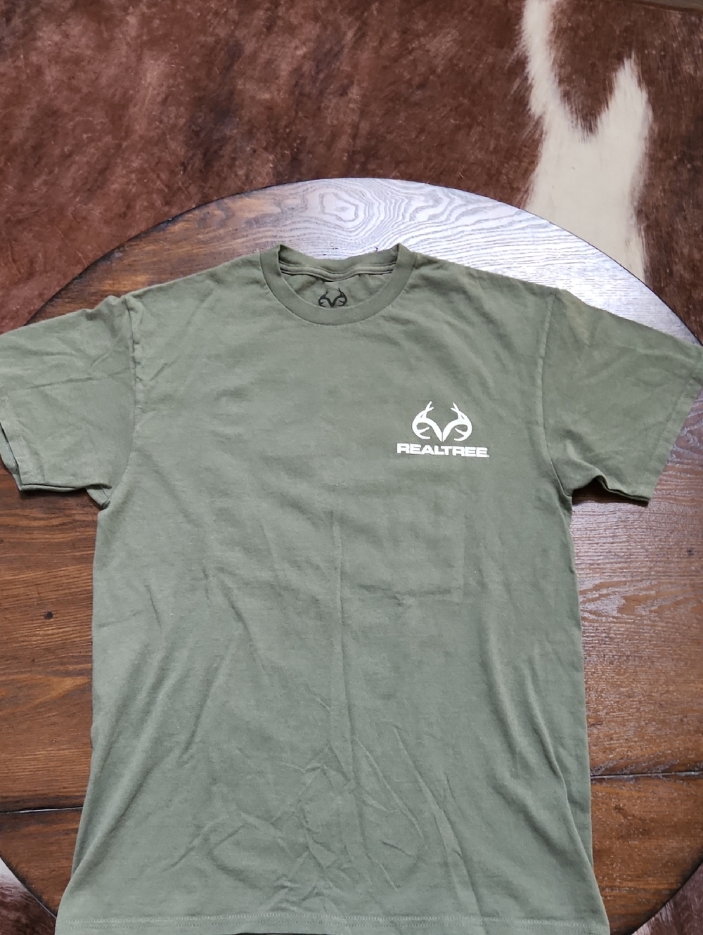 Realtree Olive Green Short Sleeve Logo Tee